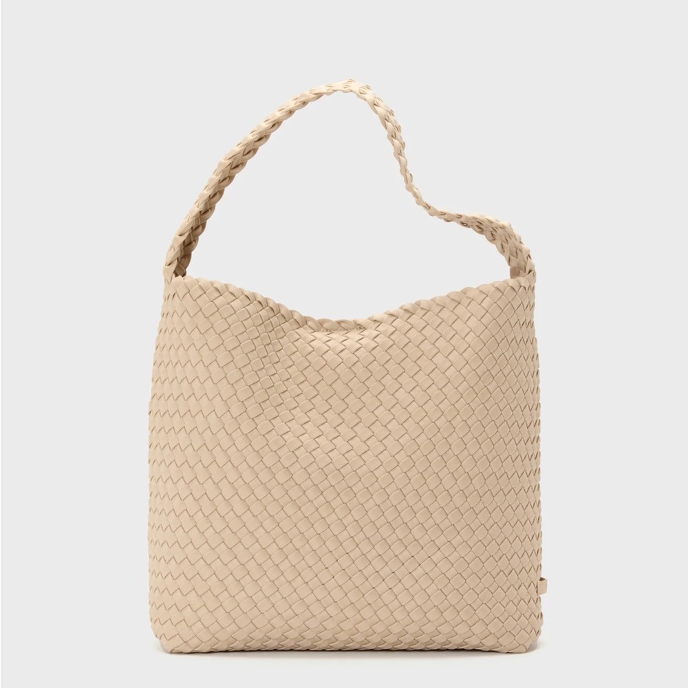 Naghedi Nomad Hobo Bag in Ecru